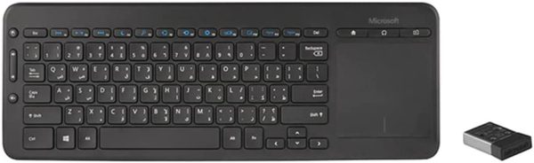 کیبورد بی سیم ماکروسافت(عربی) Microsoft N9Z-00019 Wireless All -In-One Media Keyboard
