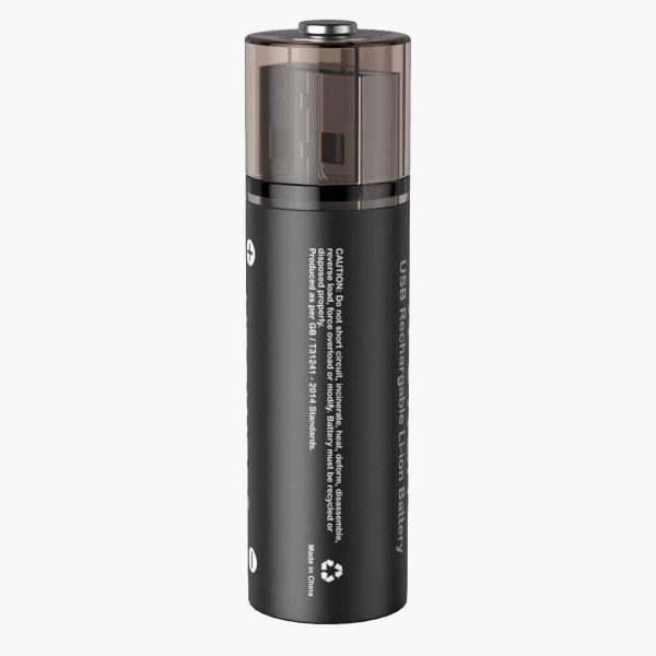 باتری قابل شارژ 1800 میلی آمپر ساعت لیتیوم یونی VPOWER AA Batteries USB Rechargeable
