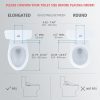 صندلی توالت هوشمند با خشک کن هوای قابل تنظیم LEIVI Electric Bidet Smart Toilet Seat