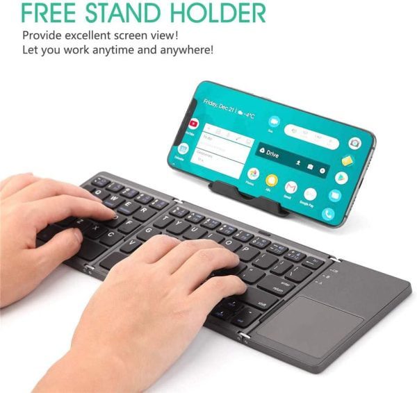 کیبورد تاشو بی سیم قابل شارژ eWINNER Portable Wireless Keyboard