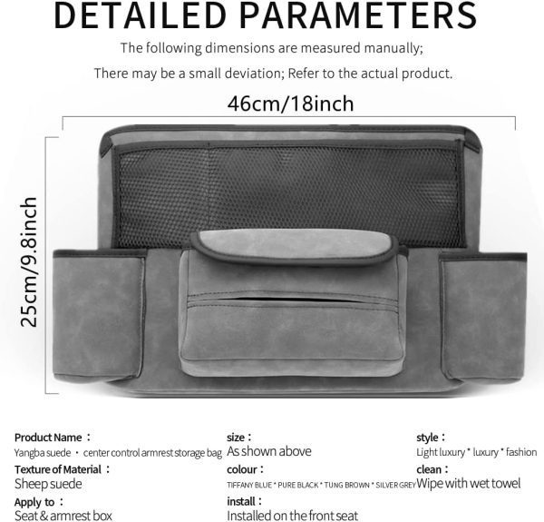 نظم دهنده و جای کیف دستی توری خودرو Lufapeach Car Net Pocket Handbag Holder Between Seats