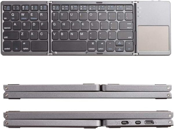 کیبورد تاشو بی سیم قابل شارژ eWINNER Portable Wireless Keyboard