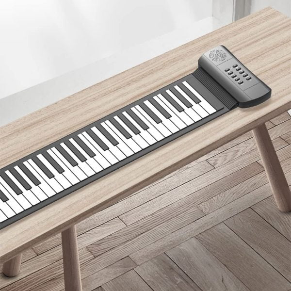 پیانو دیجیتال رول آپ Roll Up Piano, 49 Keys Roll Up Piano with Built-in Speaker 16 Tones