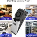 هشداردهنده باز شدن در Door Stop Alarm, Portable Wedge Shaped Door Alarm