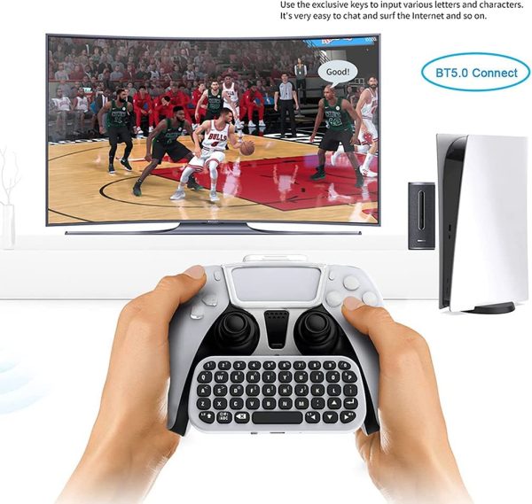 صفحه‌کلید کنترل‌کننده بی‌سیم برای Controller Keyboard for PS5, Wireless Chatpad , PS5