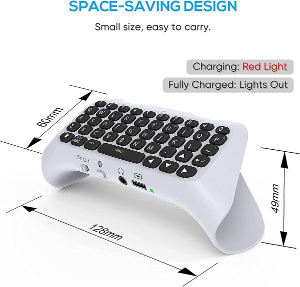 صفحه کلید کنترل کننده بی سیم Klipdasse Wireless Keyboard for PS5 Controller , PS5