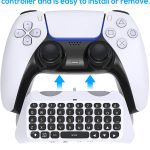صفحه کلید کنترل کننده بی سیم Klipdasse Wireless Keyboard for PS5 Controller , PS5