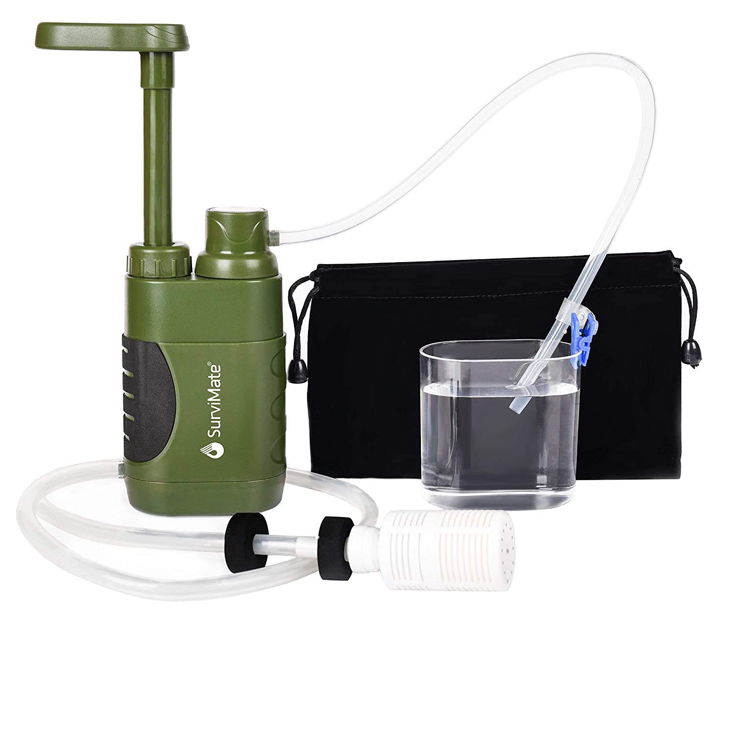 پمپ فیلتر آب قابل حمل SurviMate Portable Water Filter Pump