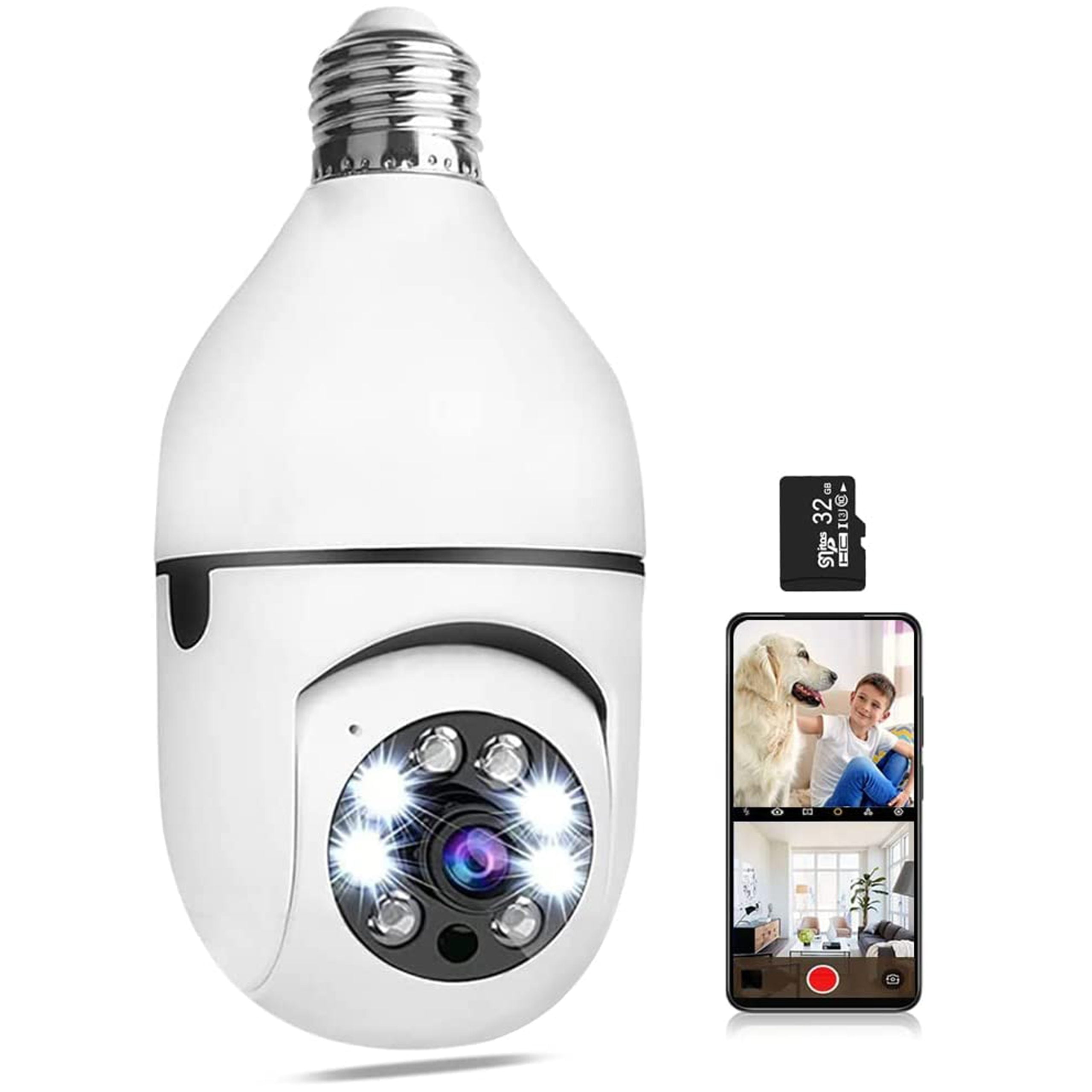 دوربین لامپی Wireless Home Camera, Light Bulb Camera