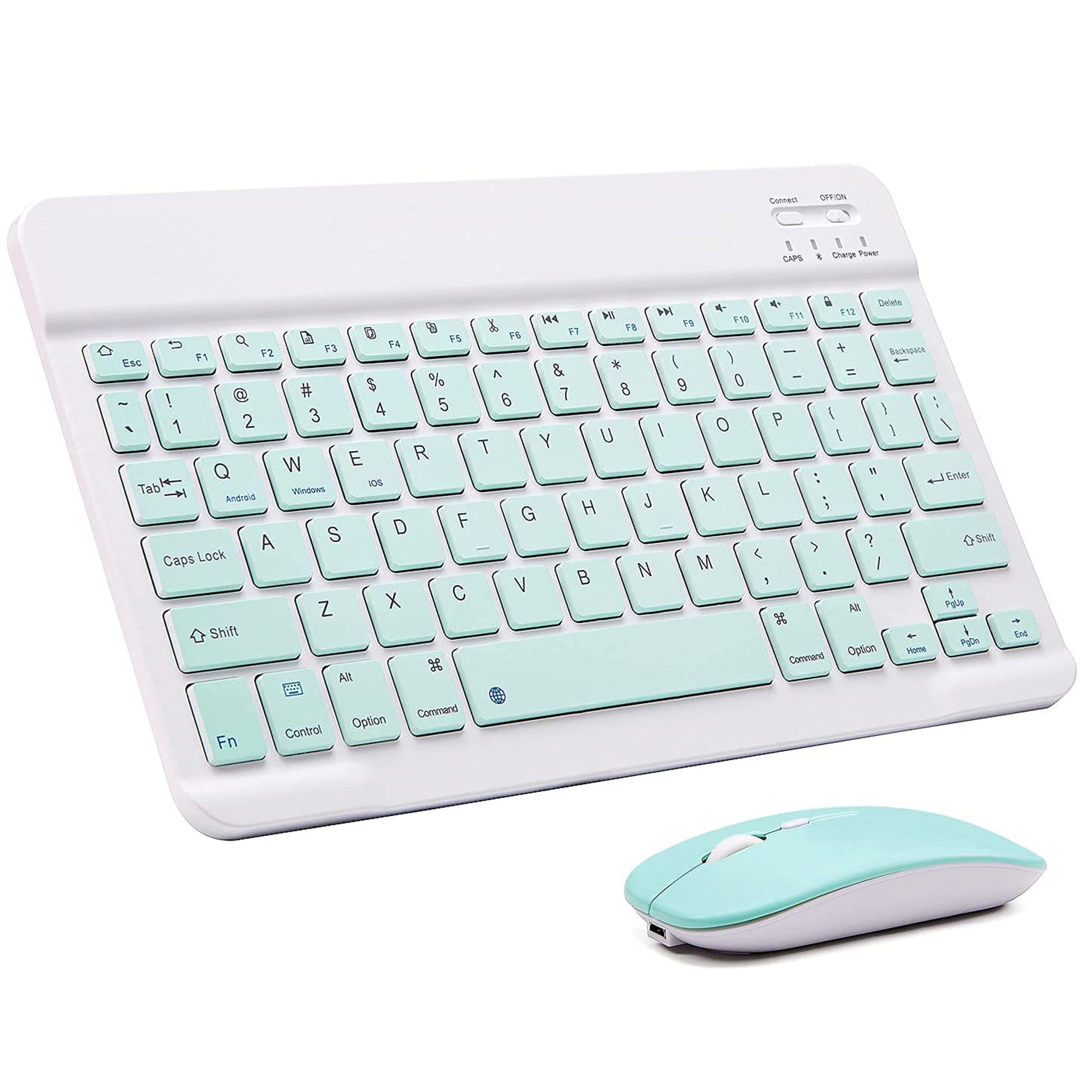 کیبورد و موس بی سیم بلوتوث عربی و انگلیسی Fegishilly Arabic and English Bluetooth Keyboard and Mouse Combo