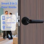قفل هوشمند درب Fingerprint Door Lock, Keyless Entry Door Lock with Handle