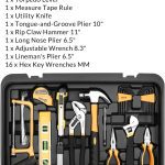 کیت ابزار دستی DEKOPRO 258 Piece Tool Kit with Rolling Tool Box
