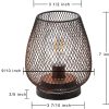 چراغ رومیزی قفس فلزی Table Lamp Metal Cage Light