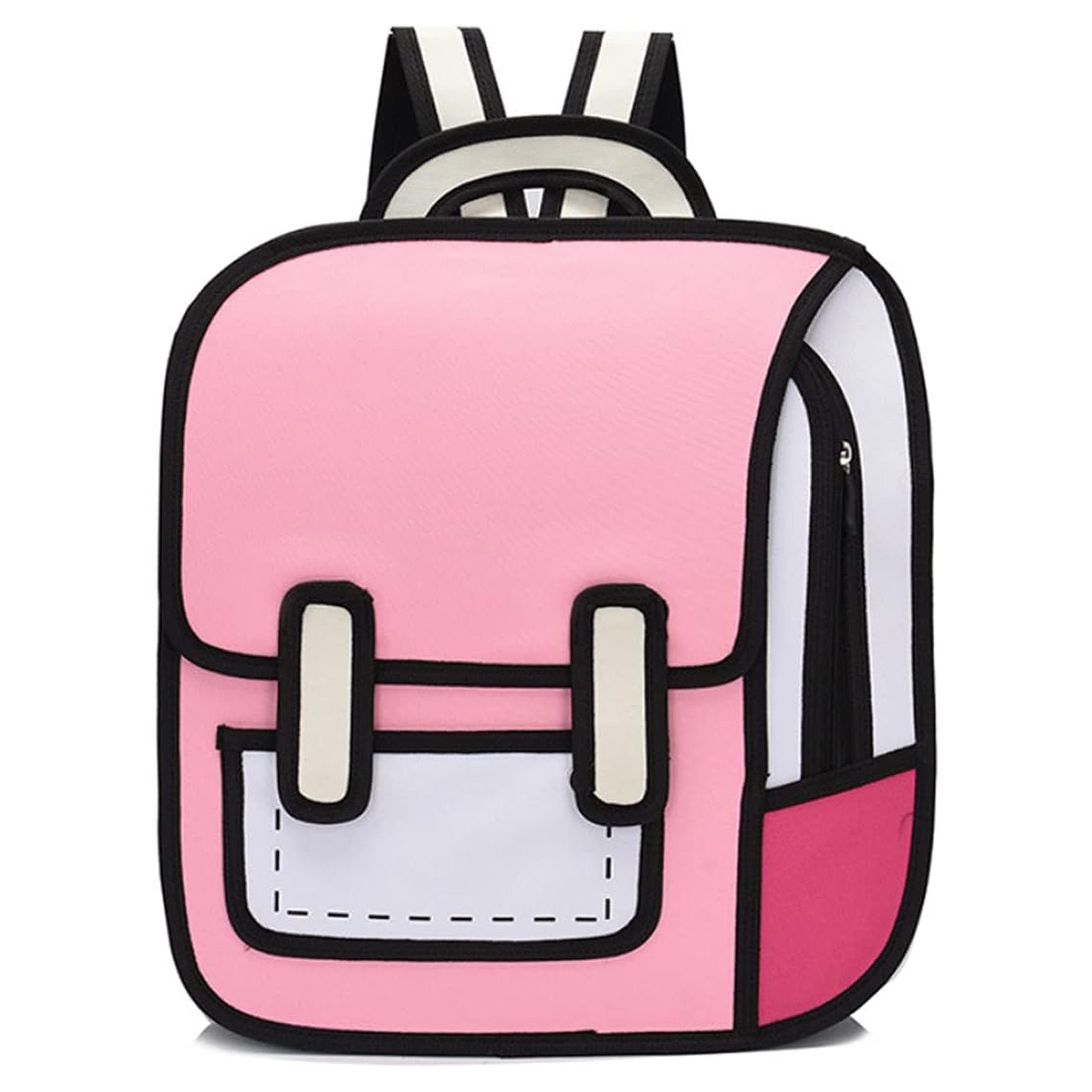 کوله پشتی کارتونی مدرسه دوبعدی رنگ صورتی Star Babies 2D School Bag Pink
