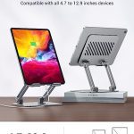 پایه نگهدارنده تبلت و آیپد UGREEN Metal iPad Stand Foldable iPad Holder Angle Adjustable Tablet Stand
