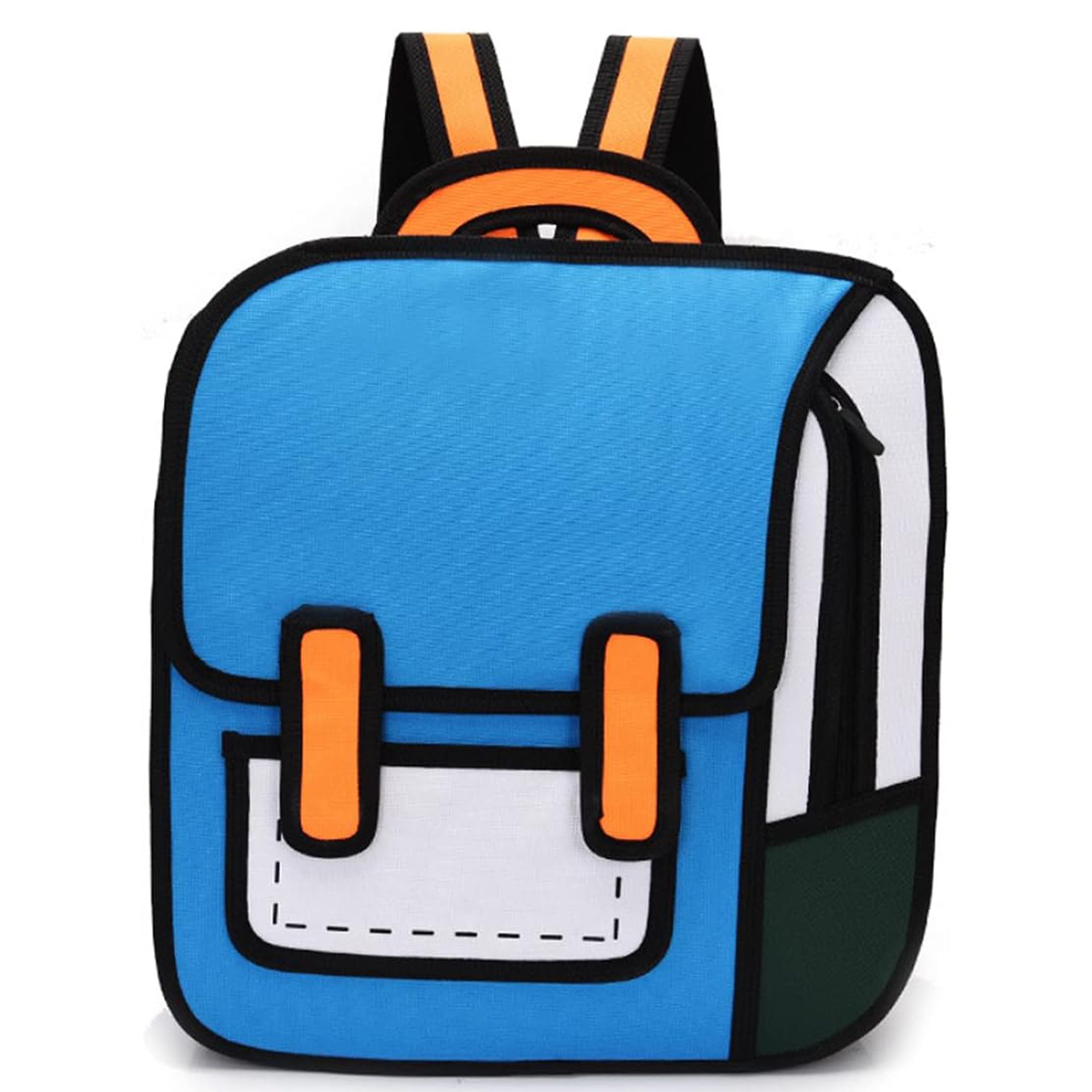 کوله پشتی کارتونی مدرسه دوبعدی رنگ آبی Star Babies 2D School Bag Blue