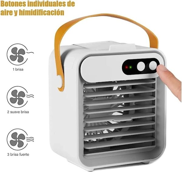 کولر مینی قابل حمل با تصفیه کننده Portable Air Conditioner Fan,USB Powered Air Cooler