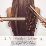 اتو مو سرامیکی حرفه ای 2 در 1 Hair Straighteners for Women, FURIDEN 2 in 1 Hair Straightener and Curler