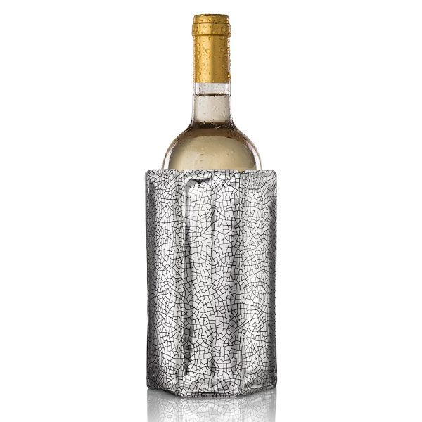 خنک کننده بطری نوشیدنی Vacu Vin 38803606 Rapid Ice Active Cooler Wine Bottle Chilling Sleeve