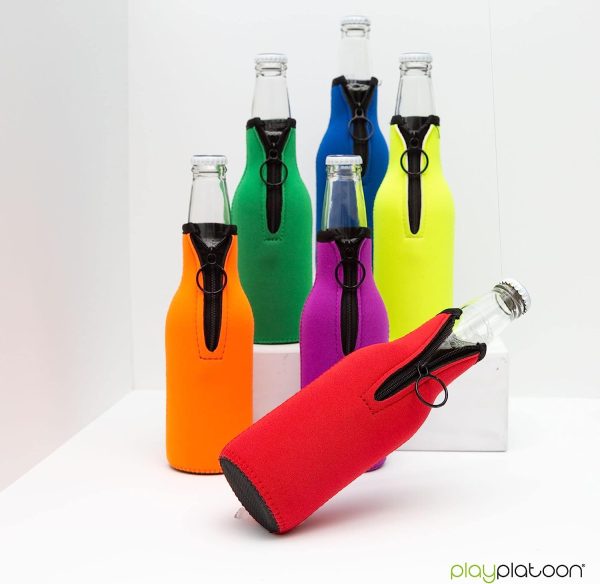 مجموعه خنک کننده بطری نوشیدنی 6 رنگ Beer Bottle Cooler Sleeves for Party