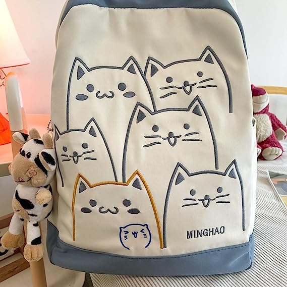 کوله پشتی انیمه گربه Kawaii Backpack Cat Anime Cute Aesthetic