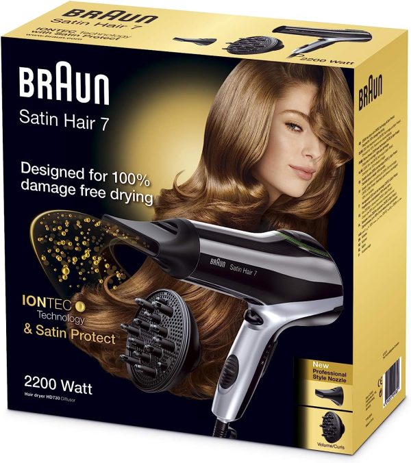 سشوار برند براون Braun Satin Hair 7 HD730 Hair Dryer