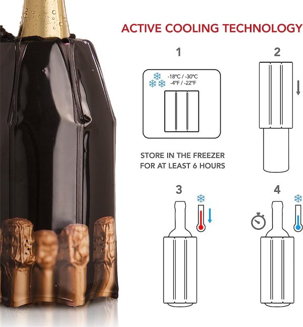 خنک کننده بطری نوشیدنی Active Cooler Champagne 2.1 Black 7790