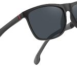 عینک آفتابی مردانه پلاریزه سبک PUKCLAR Sunglasses for Men Polarized Lightweight TR90 Frame UV400