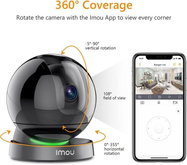 دوربین امنیتی Imou Indoor Wi-Fi Home Security Camera 4MP 1440P HD