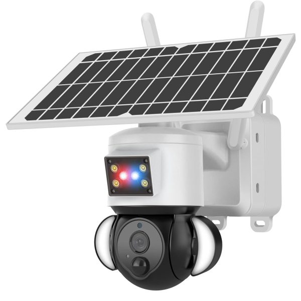 دوربین امنیتی خورشیدی QOZY Solar Security Camera,Wireless Sim Card Outdoor Home Security Camera