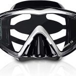 ماسک غواصی با لنز شیشه ای EXP VISION Adult Pano 3 Panoramic View Scuba Diving Mask