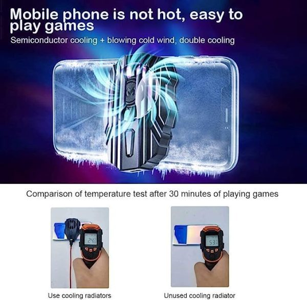 خنک کننده تلفن همراه THE WHITE SHOP Semiconductor Refrigerator Mobile Phone Cooling Fan