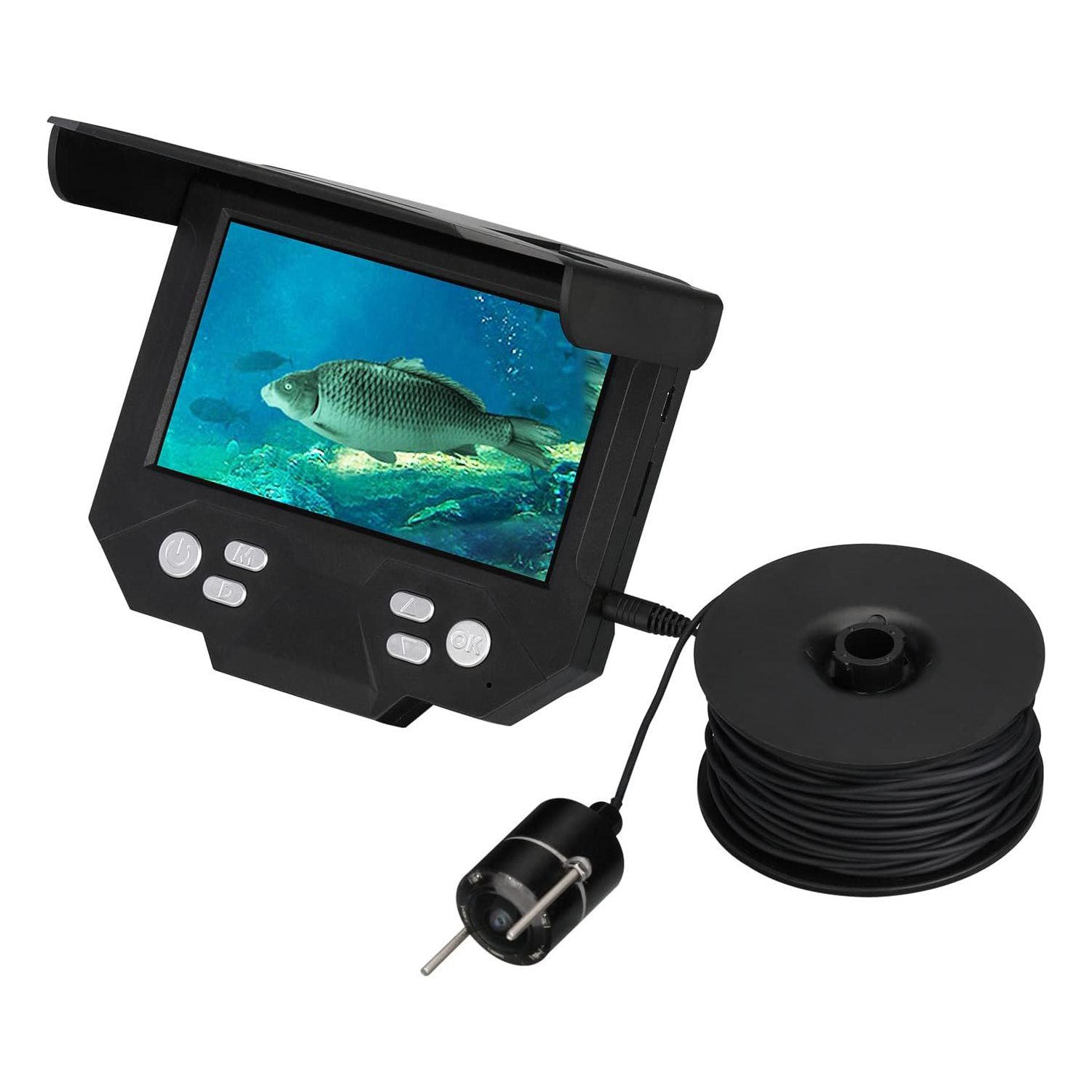 دوربین ماهیگیری زیر آب Professional Underwater Fish Finder Fish Detector Kit 4.3″ Screen 1080P Video 30M Underwater