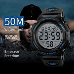 ساعت مچی مردانه Excefore Mens Digital Watch - Sports Military Black Watches 50M Waterproof