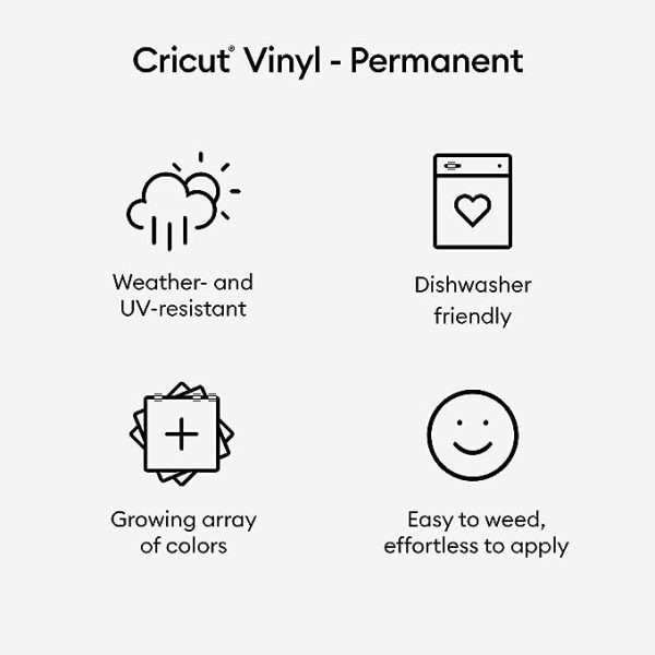 رول وینیل دائمی Cricut Premium Permanent Vinyl Roll (12 In X 15 Ft)