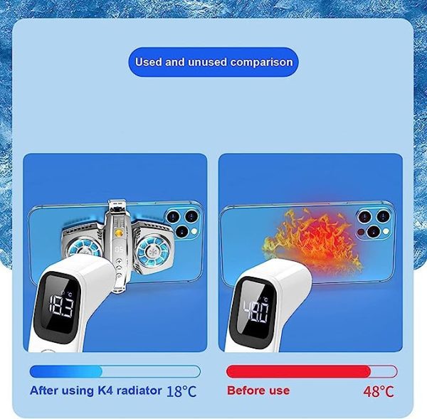خنک کننده تلفن همراه Semi-Conductor Phone Cooler, Cellphone Radiator with Dual Cooling Chip