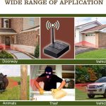 کیت تشخیص حرکت مناسب برای محیط بیرون eMACROS Solar Driveway Alarm Sytem Wireless Long Range Outdoor Weather Resistant Motion Sensor