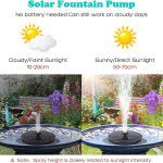 پمپ آبنمای خورشیدی Mademax Solar Bird Bath Fountain Pump