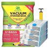 کیسه ذخیره سازی فشرده وکیوم Vacuum Storage Bags - Pack of 12 (3 Jumbo + 3 Large + 3 Medium + 3 Small)