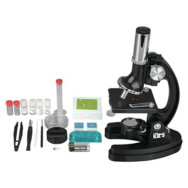 میکروسکوپ کودکان AmScope 120X-1200X 52-pcs Kids Beginner Microscope STEM Kit
