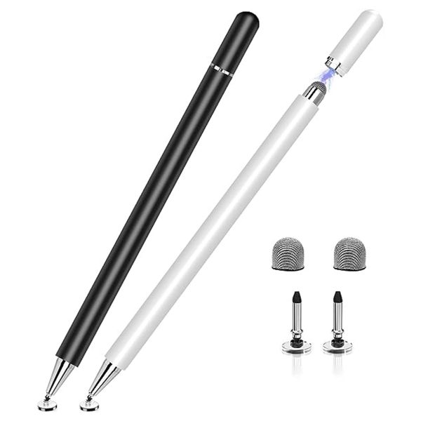 قلم لمسی Stylus Pen for iPad 2 Pack, LIBERRWAY 2 in 1 Disc Stylus Pens for Touch Screens