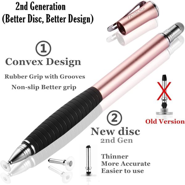 بسته 3 عددی قلم لمسی MEKO Universal Disc Style Touch Screen Pen for iPhone/iPad