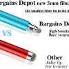 20 عدد نوک فیبر قلم لمسی Bargains Depot 10Pcs 0.20" (Dia) & 10Pcs 0.24''(Dia) Soft Replacement Fiber Tips