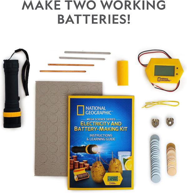 کیت علمی ساخت اسباب بازی مدار الکتریکی NATIONAL GEOGRAPHIC Battery Making Kit