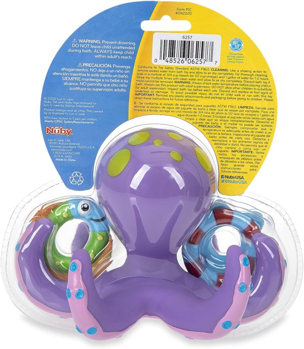 اسباب بازی حمام شناور اختاپوس Nuby Octopus Floating Bath Toy