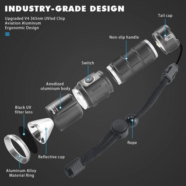 چراغ قوه تشخیص سنگ قیمتی Flashlight -5