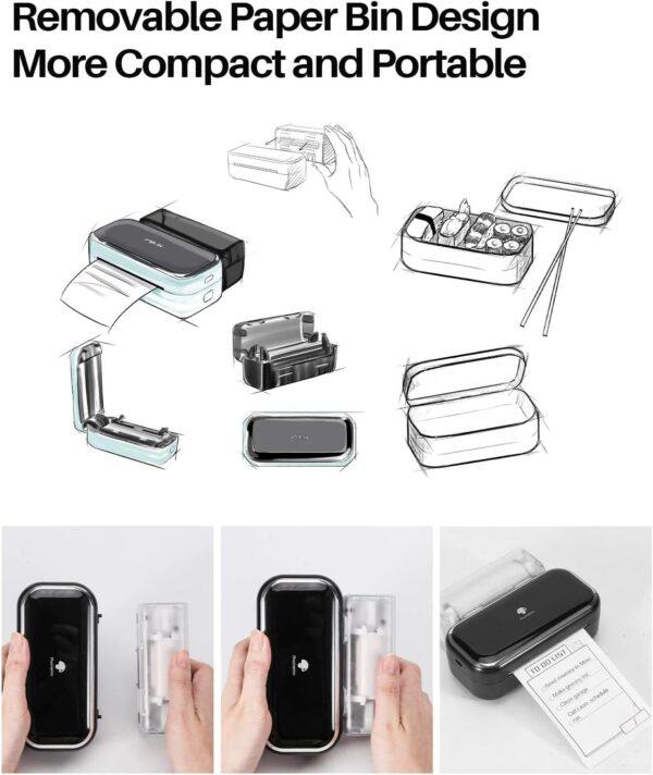 چاپگر موبایل قابل حمل بی سیم M02-5