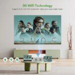 پروژکتور قابل حمل KEEPWISE مخصوص سینمای خانگی و گیمینگ (4)