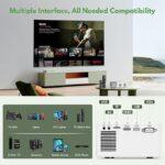 پروژکتور قابل حمل KEEPWISE مخصوص سینمای خانگی و گیمینگ (6)