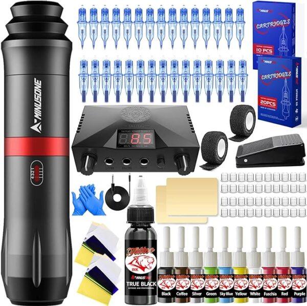 پک کامل لوازم تتو A-minusone ضد آب (1)